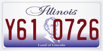 IL license plate Y610726