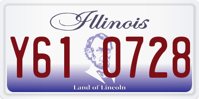 IL license plate Y610728