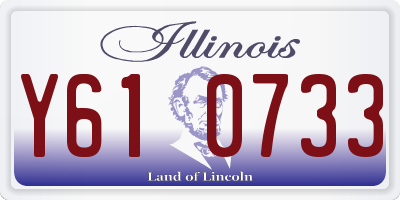 IL license plate Y610733