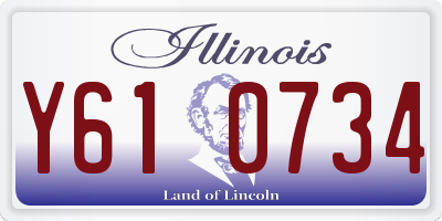 IL license plate Y610734