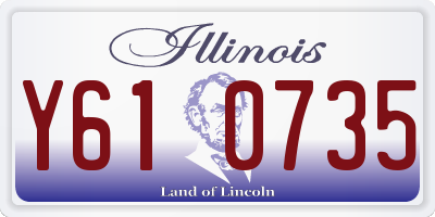 IL license plate Y610735