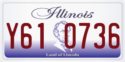IL license plate Y610736