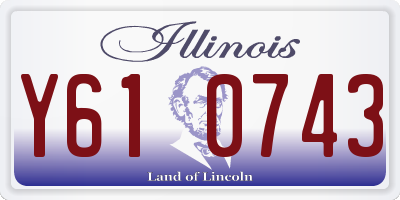 IL license plate Y610743
