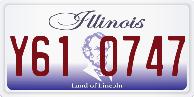IL license plate Y610747