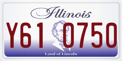 IL license plate Y610750