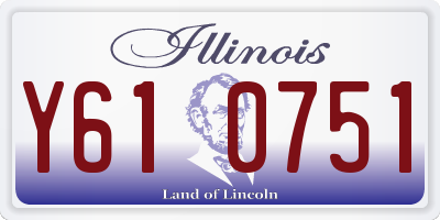 IL license plate Y610751