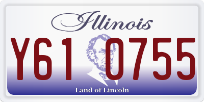 IL license plate Y610755