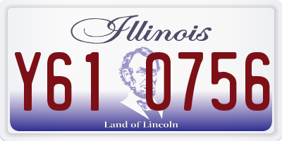 IL license plate Y610756
