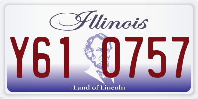 IL license plate Y610757