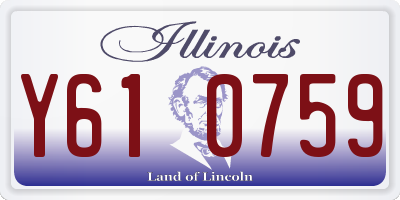 IL license plate Y610759
