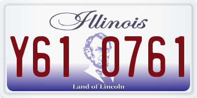 IL license plate Y610761