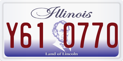 IL license plate Y610770
