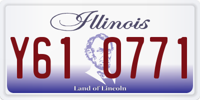 IL license plate Y610771
