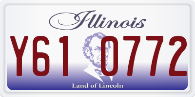 IL license plate Y610772