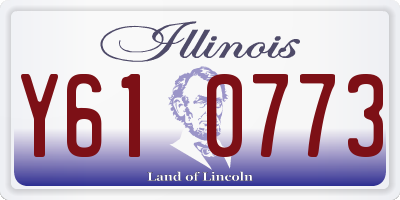 IL license plate Y610773