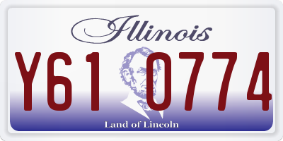 IL license plate Y610774