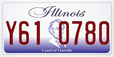 IL license plate Y610780