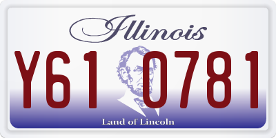 IL license plate Y610781