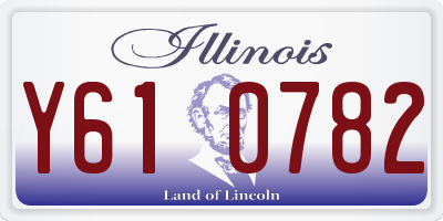 IL license plate Y610782