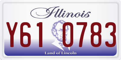 IL license plate Y610783