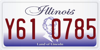 IL license plate Y610785