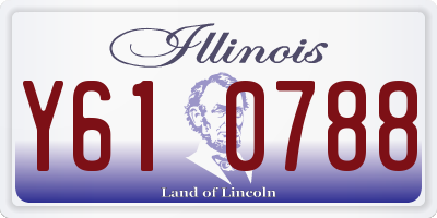 IL license plate Y610788