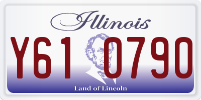 IL license plate Y610790