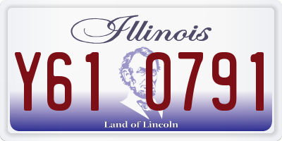 IL license plate Y610791
