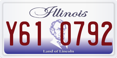 IL license plate Y610792