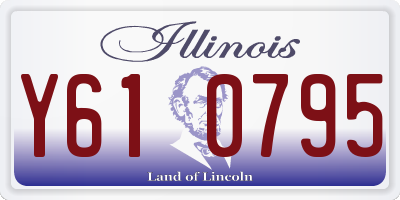 IL license plate Y610795