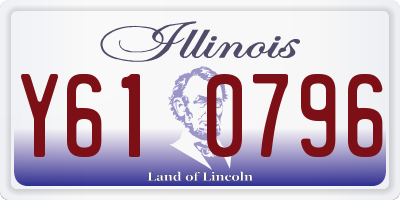 IL license plate Y610796