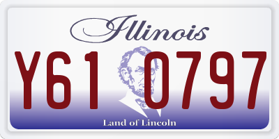 IL license plate Y610797