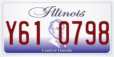 IL license plate Y610798