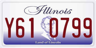 IL license plate Y610799