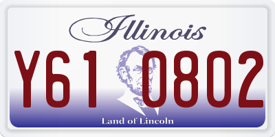 IL license plate Y610802