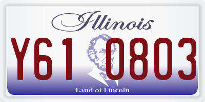 IL license plate Y610803