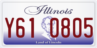 IL license plate Y610805