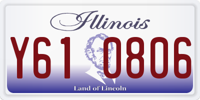 IL license plate Y610806
