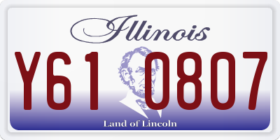 IL license plate Y610807