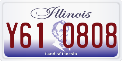 IL license plate Y610808