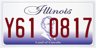 IL license plate Y610817