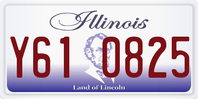 IL license plate Y610825