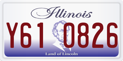 IL license plate Y610826