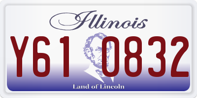 IL license plate Y610832