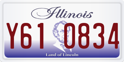 IL license plate Y610834