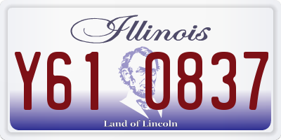 IL license plate Y610837