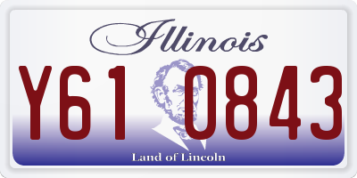 IL license plate Y610843