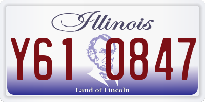 IL license plate Y610847