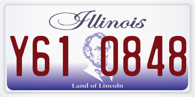 IL license plate Y610848