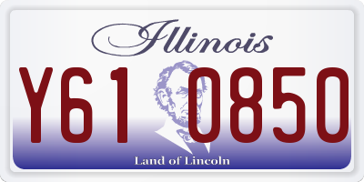 IL license plate Y610850